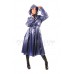 KLEMARO PVC Plastik - Mantel Regenmantel Folienmantel 1950er-Style Kapuze Damen RA86 RUBY COAT
