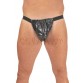 KLEMARO PVC Plastik - Herren-String Slip Schlüpfer PA08 BKS1 M Schwarz glänzend - Auf Lager